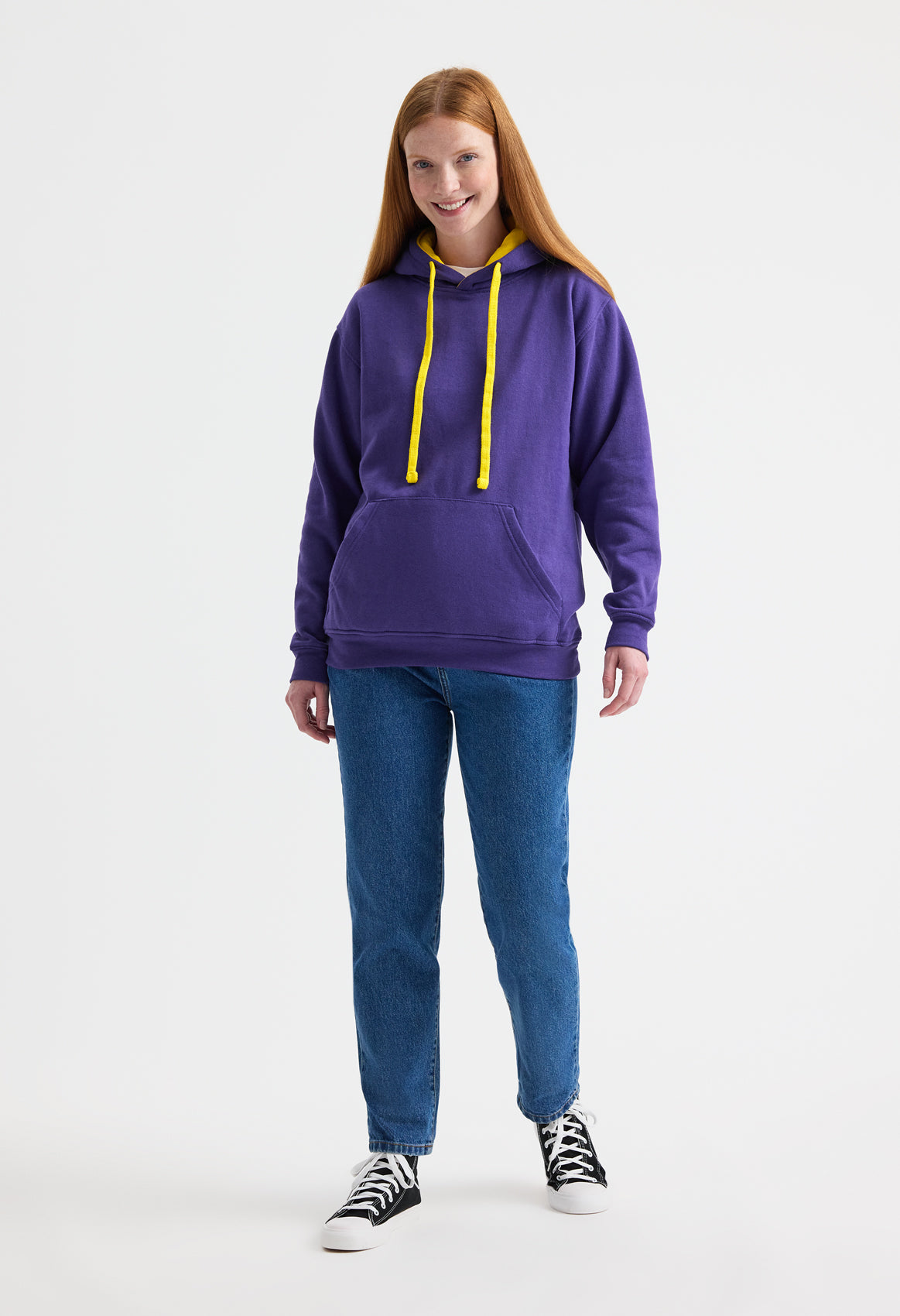 Uneek UC507 Contrast Hooded Sweatshirt