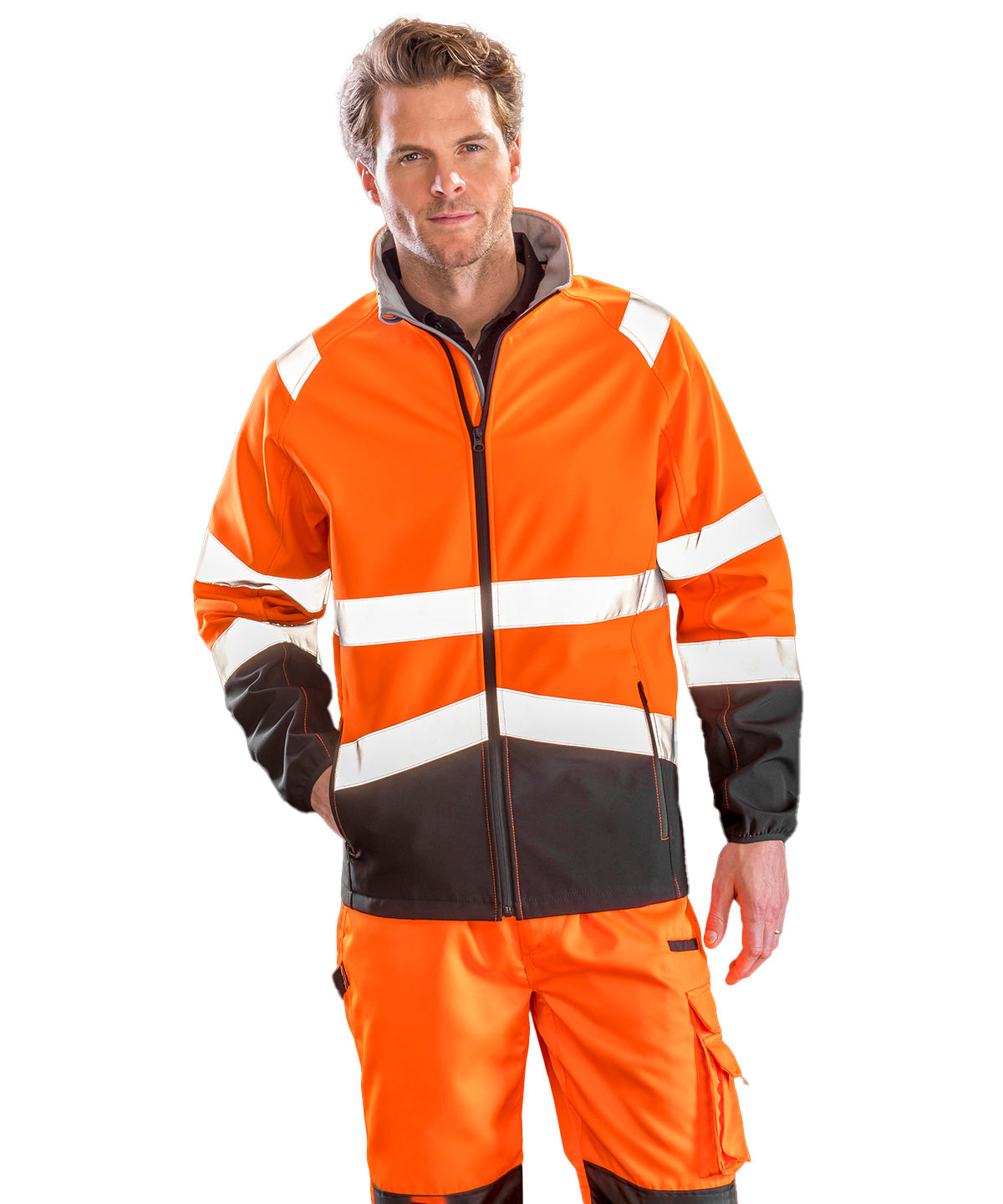 Result Printable Safety Softshell Jacket