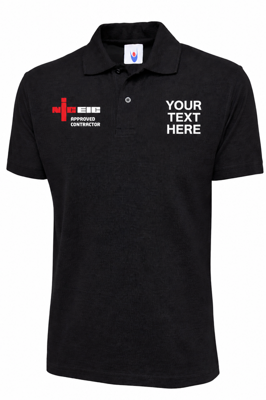 NICEIC Logo Embroidered Polo Shirt- Embroidered Electricians polo shirt