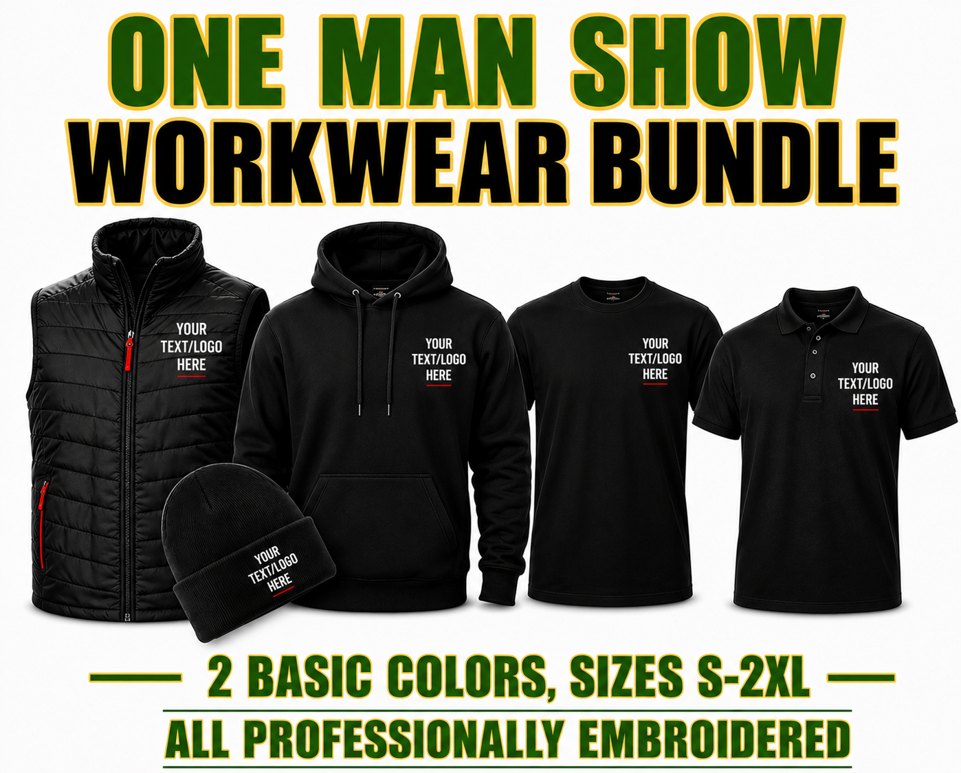 Custom Embroidered Personalised Workwear Bundle