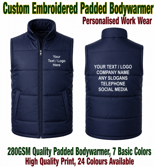 Custom Embroidered Padded Bodywarmer