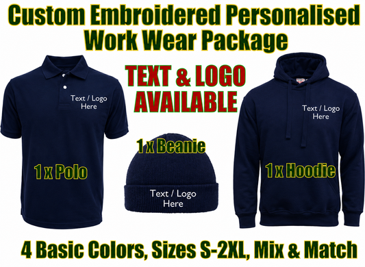 Custom Embroidered Personalised Workwear Bundle