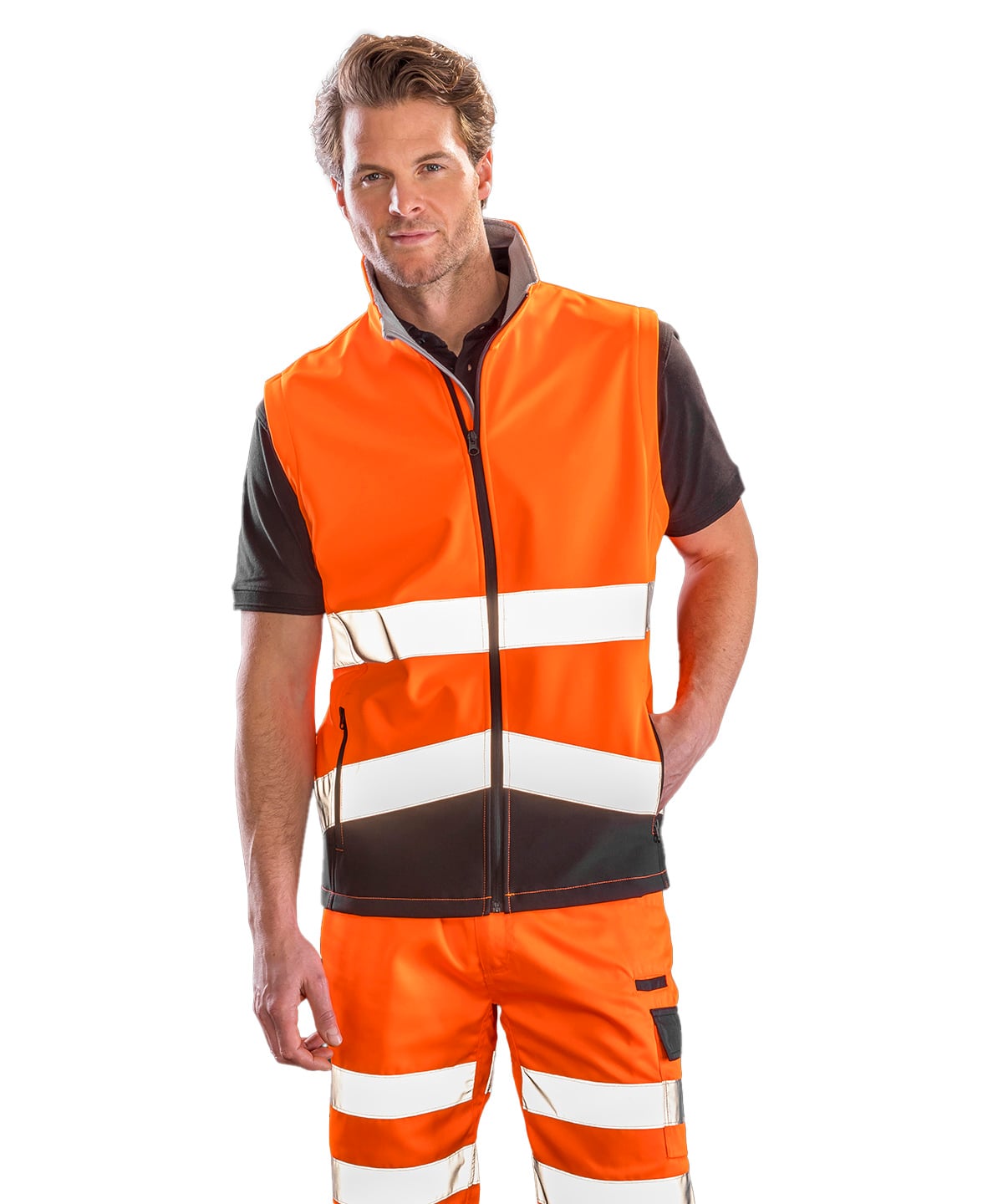 Result Printable Safety Softshell Gilet